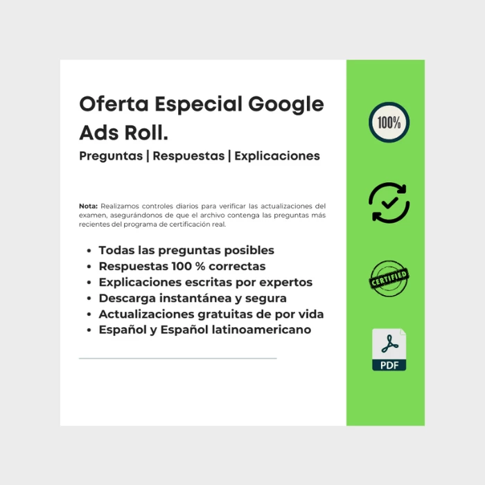 Oferta Especial Google Ads Roll